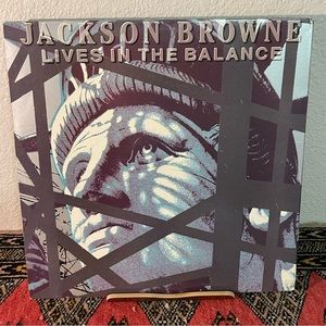 Jackson Browne Vintage Vinyl Record Lives in the Balance